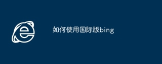 如何使用国际版bing
