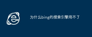 为什么bing的搜索引擎用不了