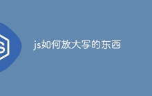 js如何放大写的东西