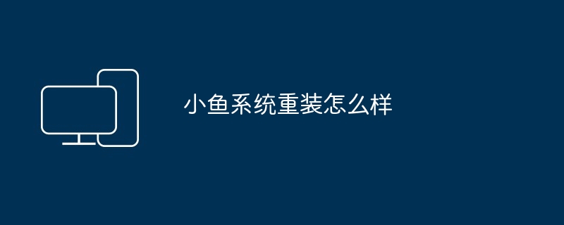 小鱼系统重装怎么样