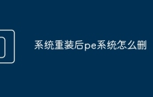 系統(tǒng)重裝后pe系統(tǒng)怎么刪
