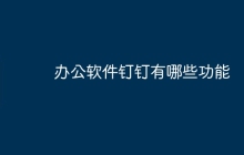 办公软件钉钉有哪些功能