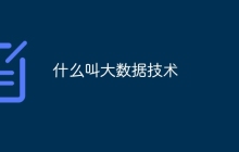 什么叫大数据技术