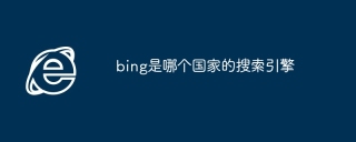 bing是哪个国家的搜索引擎