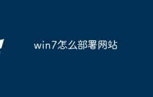 win7怎么部署网站