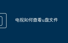 電視如何查看u盤文件