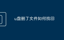 u盤刪了文件如何找回