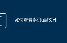 如何查看手機u盤文件