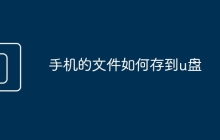 手機的文件如何存到u盤