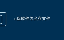 u盤(pán)軟件怎么存文件
