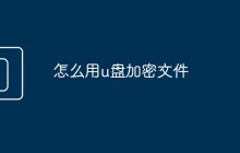 怎么用u盤(pán)加密文件