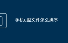 手機(jī)u盤(pán)文件怎么排序