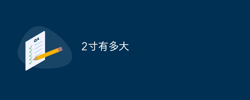 2寸有多大