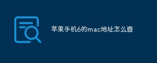 苹果手机6的mac地址怎么查