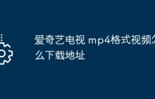 爱奇艺电视 mp4格式视频怎么下载地址