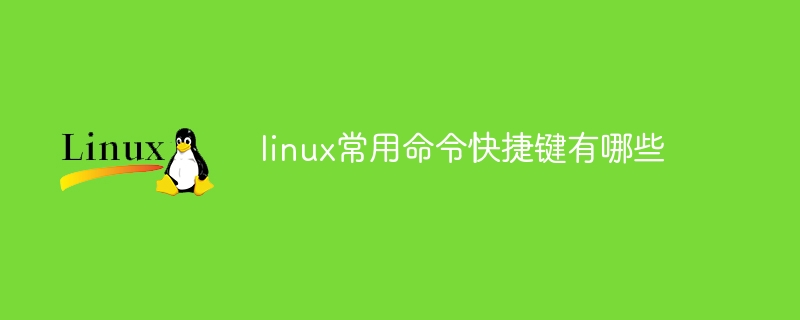 linux常用命令快捷键有哪些 - 小浪云数据