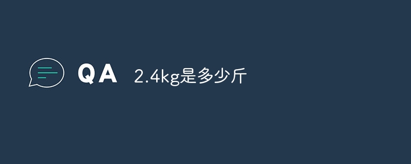 2.4kg是多少斤