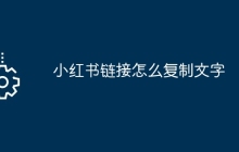 小红书链接怎么复制文字
