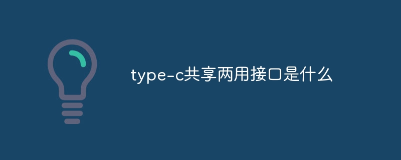type-c共享两用接口是什么
