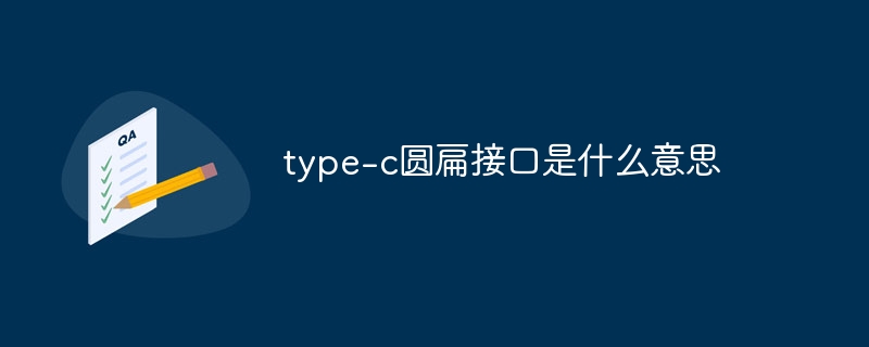 type-c圆扁接口是什么意思