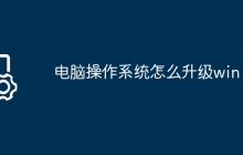 电脑操作系统怎么升级win10