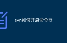 svn如何开启命令行