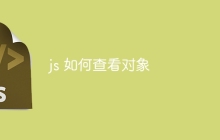 js 如何查看对象