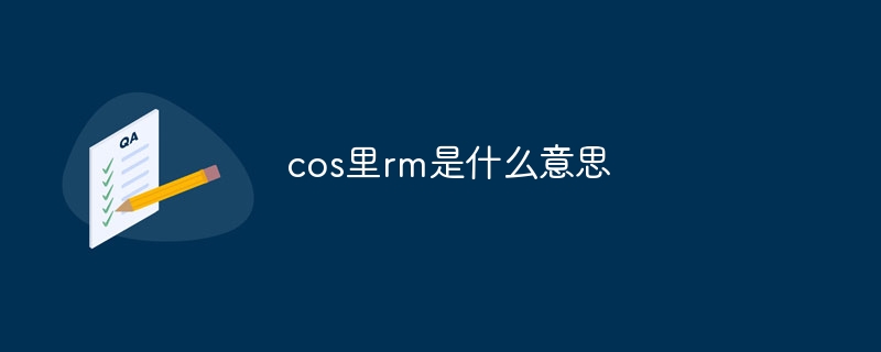 cos里rm是什么意思 - 小浪云數據