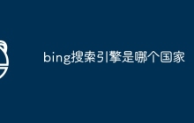 bing搜索引擎是哪个国家