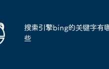 搜索引擎bing的关键字有哪些