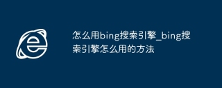 怎么用bing搜索引擎_bing搜索引擎怎么用的方法