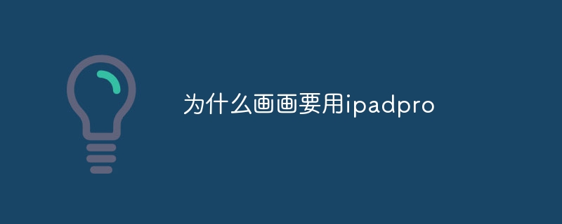 為什么畫畫要用ipadpro