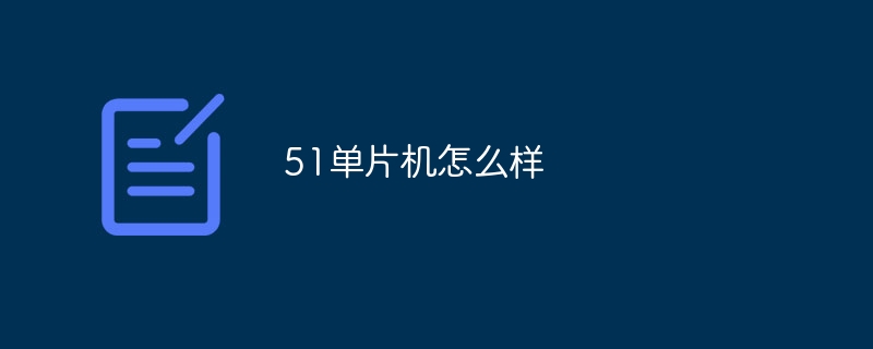 51单片机怎么样 - 小浪云数据