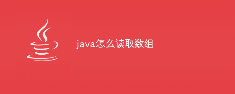 java怎么读取数组-小浪资源网