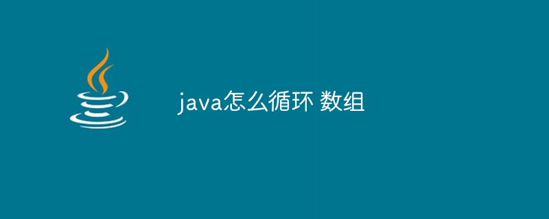 java怎么循环 数组-小浪资源网