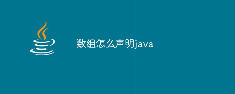 数组怎么声明java-小浪资源网