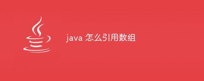 java 怎么引用数组-小浪资源网