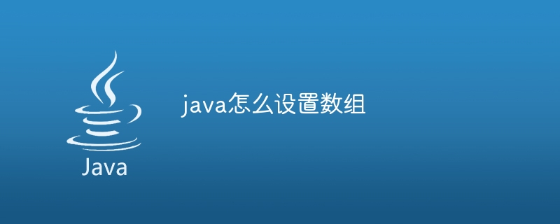 java怎么设置数组-小浪资源网