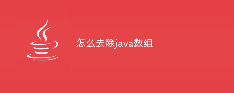 怎么去除java数组