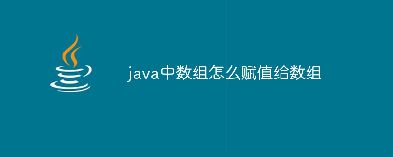 java中数组怎么赋值给数组-小浪资源网