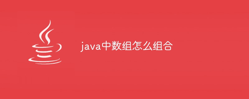 java中数组怎么组合