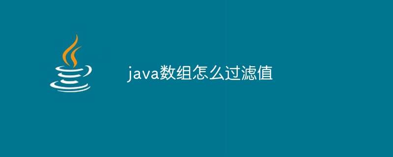 java数组怎么过滤值