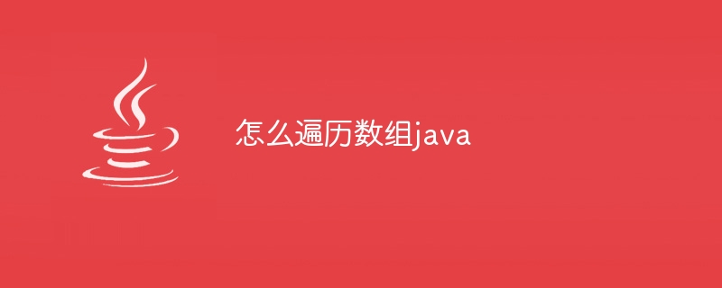 怎么遍历数组java