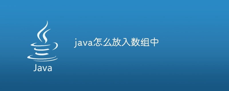 java怎么放入数组中-小浪资源网