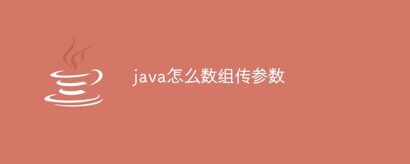 java怎么数组传参数-小浪资源网