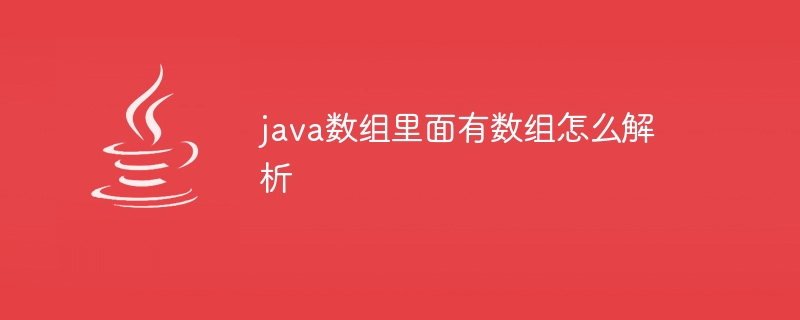 java数组里面有数组怎么解析-小浪资源网