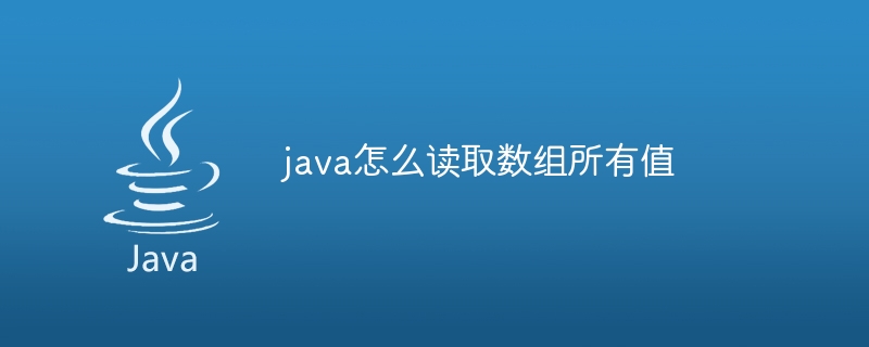 java怎么读取数组所有值-小浪资源网