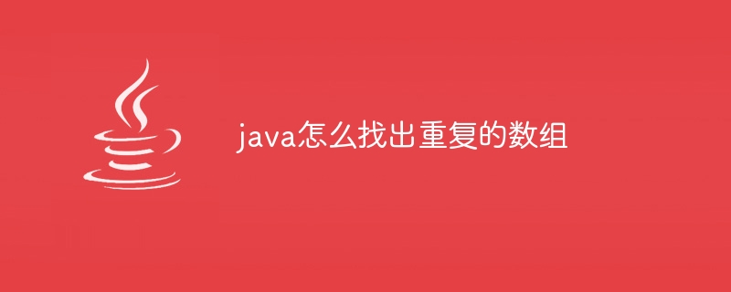 java怎么找出重复的数组-小浪资源网