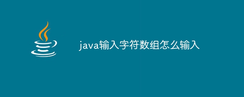 java输入字符数组怎么输入-小浪资源网