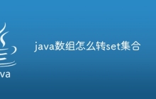 java數(shù)組怎么轉(zhuǎn)set集合